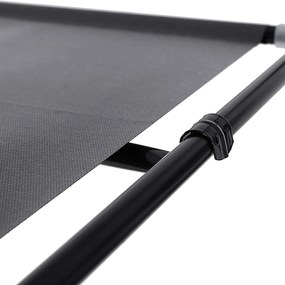 Textilná šatníková skriňa Yuma black