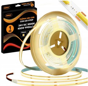 BERGE LED pásik COB Neon 24V - 480D - 9W/m - IP20 - 1m - 990lm - teplá farba