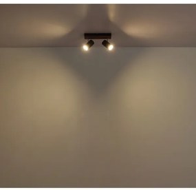 Globo 57909-2 - Bodové svietidlo KAYDEN 2xGU10/25W/230V čierna