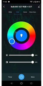 iGET 75020903 - LED RGBW stmievateľné kúpeľňové stropné svietidlo LED/15W/230V IP54 biela Wi-Fi