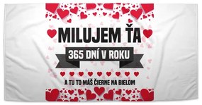 Sablio Uterák Milujem ťa 365 dní v roku - 70x140 cm