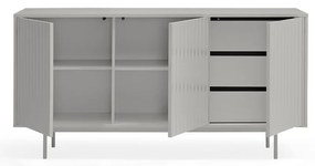 Sivá nízka komoda 159x80 cm Sierra – Teulat