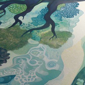 Obraz – Zelená koruna stromu života (90x60 cm)
