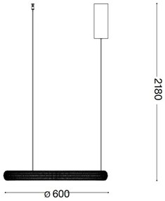 Ideal Lux - LED Luster na lanku MIRACLE LED/37W/230V pr. 60 cm CRI 90 matný chróm