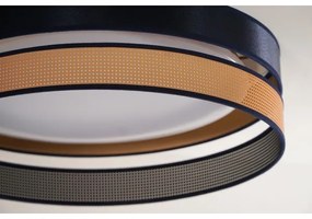 Duolla-LED Stropné svietidlo ROLLER DUO SHINY LED/24W/230V pr. 45 cm modrá/medená