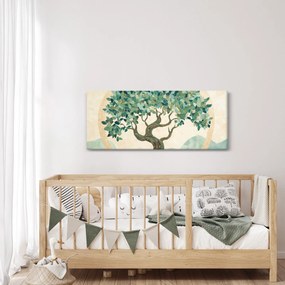 Obraz – Elegantná mozaika so stromom (120x50 cm)