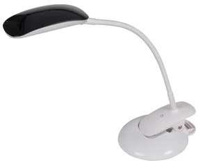Stolná LED lampička 2 v 1 - podstavec a clip 5 W, biela