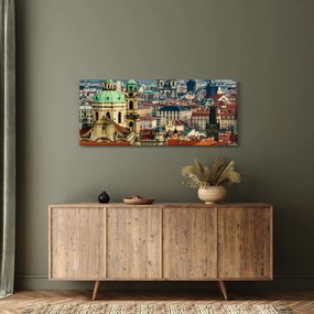 Obraz - Panorama Prahy (120x50 cm)
