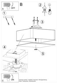 Sollux Stropné svietidlo LOKKO 45 white SL_0775