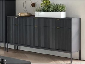 Široká komoda Nova, čierna%
