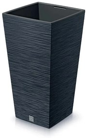 Kvetináč FURU SQUARE 24 cm, antracitová, 24 cm