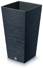 Kvetináč FURU SQUARE 24 cm, antracitová, 24 cm