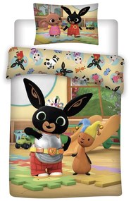 Jerry Fabrics Detské bavlnené obliečky do postieľky Bing 052, 100 x 135 cm, 40 x 60 cm