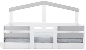 Detská posteľ 90x190 Boom - biela/šedá