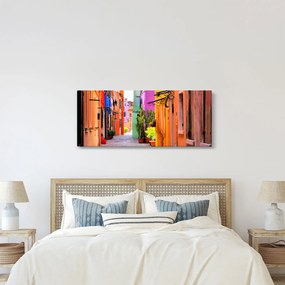 Obraz farebné talianskej uličky (120x50 cm)
