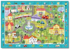 Puzzle „Hľadanie objektov“ mesto 45x31cm 80dielov