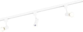 Moderný koľajnicový systém s 3 reflektormi 1-fázový biely - Jeany