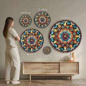 DUBLEZ | Farebná mandala na stenu - Kalejdoskop
