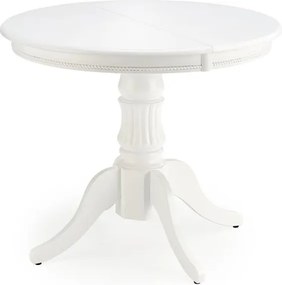 Rozkladací jedálenský stôl 90-124 cm Ferrara (biela) (pre 4 osôby). Vlastná spoľahlivá doprava až k Vám domov. 1048661