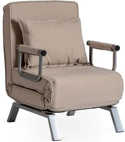 Kreslo pohovka rozkladacia PRATO bežová - vintino.sk