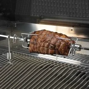 Plynový nerez BBQ gril + bočný horák WELLINGTON + el. ihla-ražeň ZADARMO