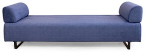 Rozkladacia sedačka s odkladacím stolíkom Vinaya 220 cm modrá