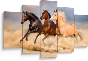 Obraz - Divé kone (150x105 cm)