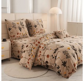 Mikroplyšové obliečky HERBAR béžové Rozmer obliečky: 70 x 90 cm | 140 x 200 cm