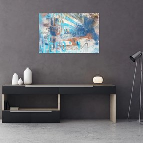 Obraz - Zrodený na jazdu, modré tóny (90x60 cm)