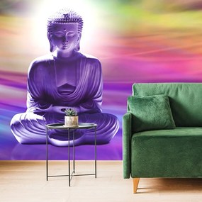 Tapeta rozjímajúci Budha na abstraktnom pozadí