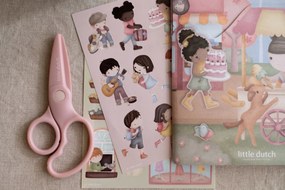 Knižka so samolepkami Nakupovanie Rosa