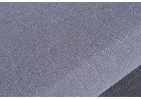 Čalúnená válenda s úložným priestorom JACOB XL nosnosť 130 kg 90x200 cm sivá