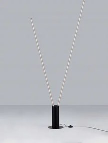LED čierna stojaca lampa Kimolia