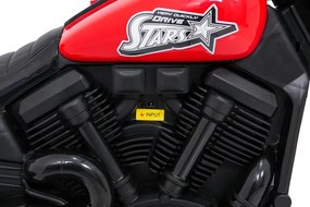 Elektrická motorka STAR červená