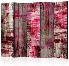 Paraván - Abstract Wood II [Room Dividers] Veľkosť: 225x172, Verzia: Akustický