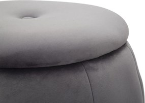 Taburet PARIS 43 cm sivý