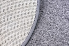 Vopi, Kusový koberec Laguna šedá kruh, 57x57 (priemer) kruh, šedá, obývacia izba