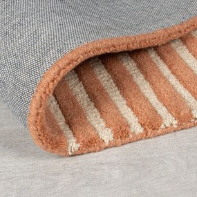 Ručne tkaný vlnený koberec v terakotovej farbe 120x180 cm Lozenge Terracotta – Flair Rugs