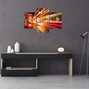Obraz červené londýnske telefónne búdky (90x60 cm)