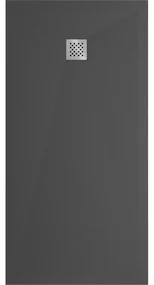 Mexen Stone+, obdĺžniková vanička z minerálneho kompozitu 180 x 80 cm, antracitová, 44718018