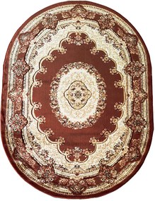 BE Koberec Adora 5547 VIZON – béžový oválny Rozmer: 200x290 cm