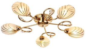 Brilagi - Prisadený luster MEGAPOLIS 5xE14/60W/230V zlatá