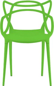 Zelená plastová stolička KATO