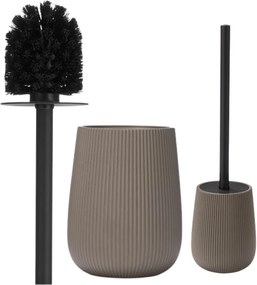 WC kefa Stripe, sivá/s čiernymi prvkami