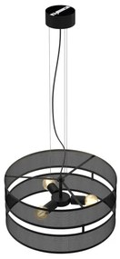 Luster na lanku GLUM 3xE27/60W/230V čierna
