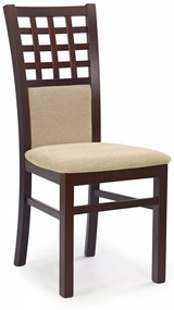 Jedálenská stolička GERARD 3 – masív, látka, viac farieb biela / šedá