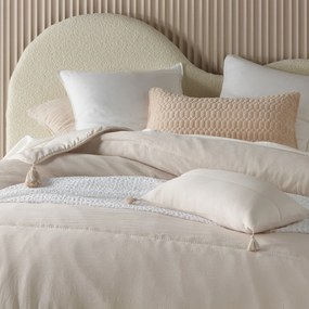 Divazo Prehoz na posteľ so strapcami Noemi Farba: Biela, Veľkosť: 240 x 260 cm