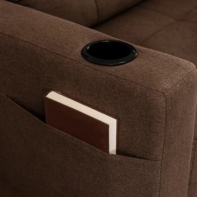 Kreslo JEREMY hnedé