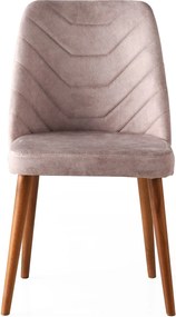 Sada 2 ks jídelních židlí Dallas 555 V2 ořech/béžová