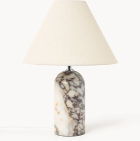 Stolová lampa's podstavcom z mramoru Calacatta Viola Gia